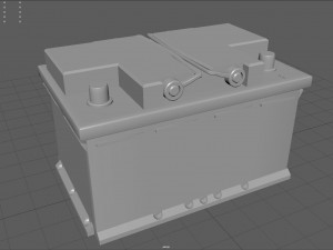 Car Battery Model 3D