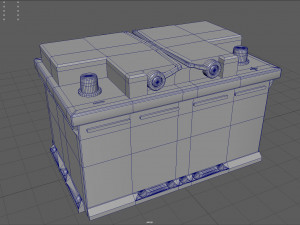 Car Battery Model 3D