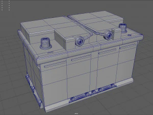 자동차 배터리 3D 모델