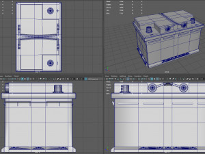 Car Battery Model 3D
