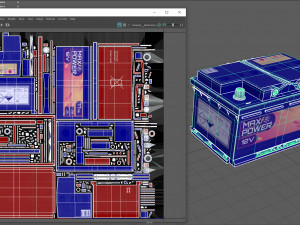 Car Battery Model 3D