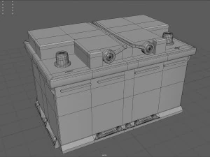 자동차 배터리 3D 모델