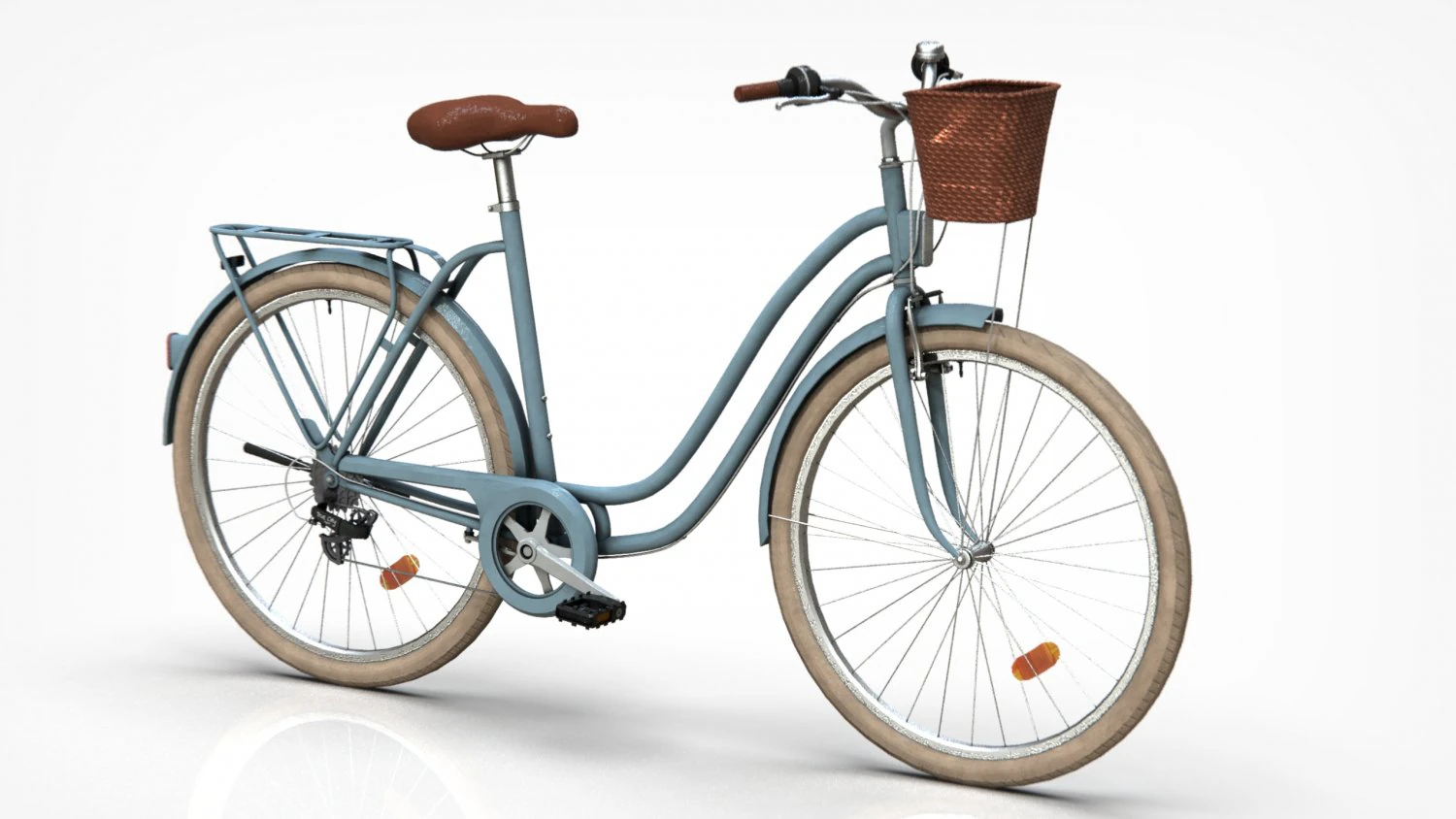 Classica bicicletta da città Modello 3D .c4d .max .obj .3ds .fbx .stl .blend