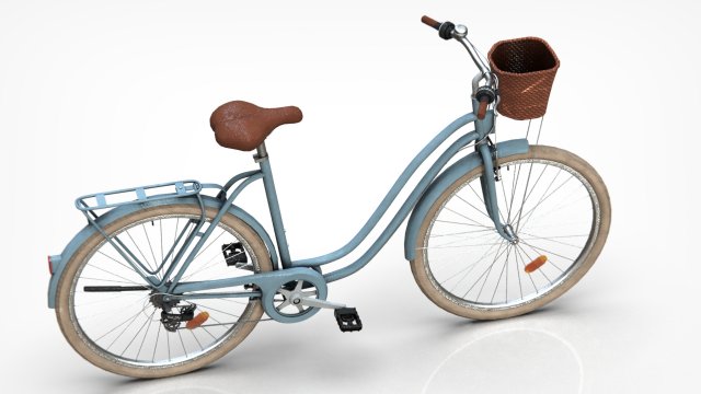 Classic city bike 3D in 3DExport