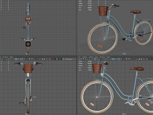 Classic city bike Modelo 3D