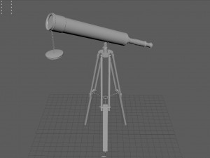 Telescope Modelo 3D