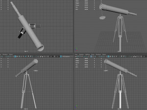 Telescope Modelo 3D