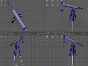 Telescope Modelo 3D