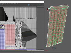 Curtain with Rod 3D Model