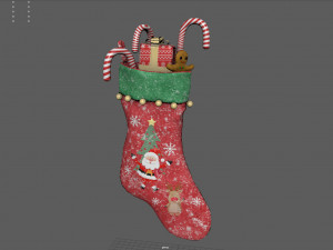 Christmas Stocking 2 3D-Modell