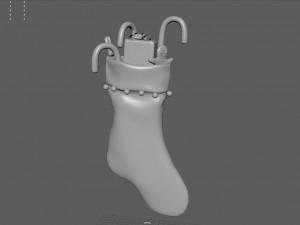 Christmas Stocking 2 3D-Modell