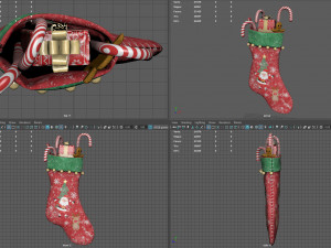 Christmas Stocking 2 3D-Modell