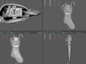 Christmas Stocking 2 3D-Modell