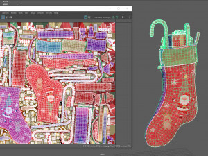 Christmas Stocking 2 3D-Modell
