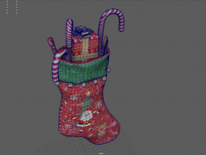 Christmas Stocking 2 3D-Modell