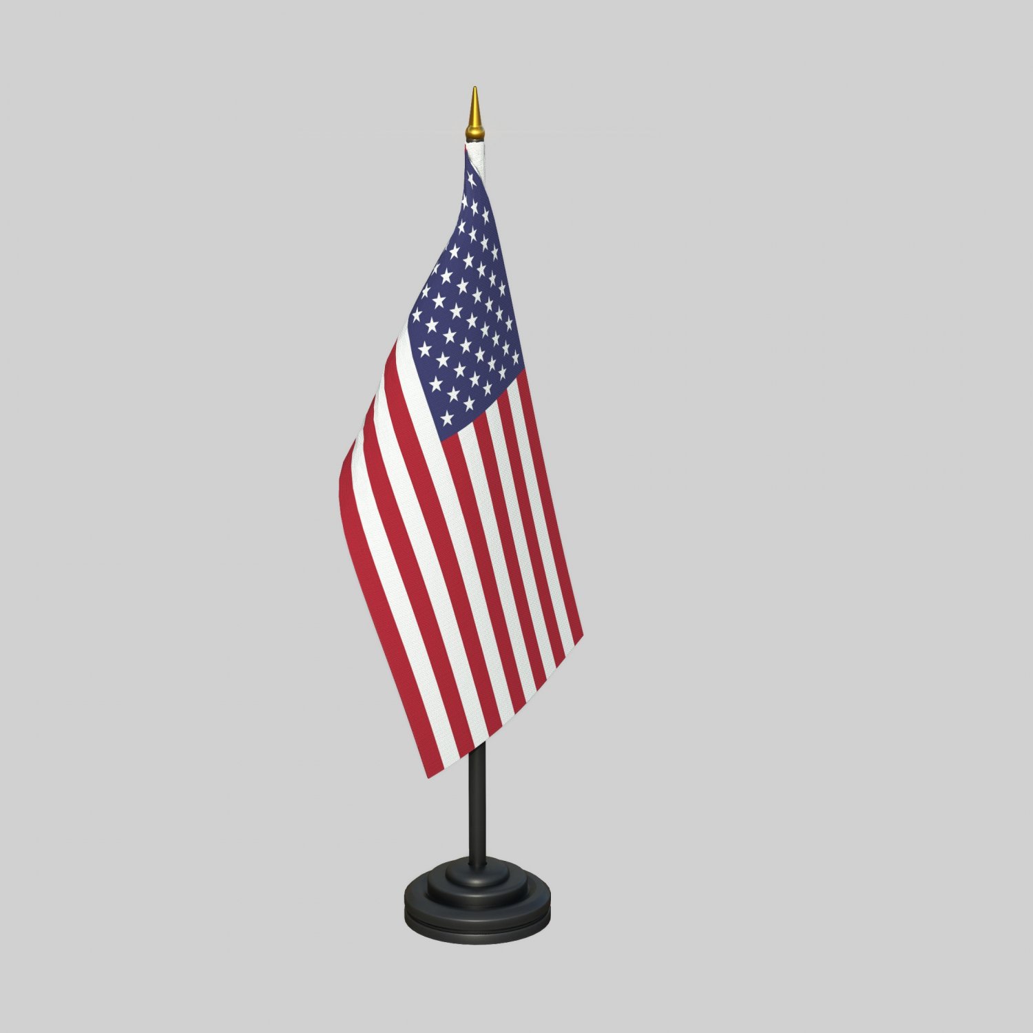US Desk Flag 3D Модель in Украшение 3DExport
