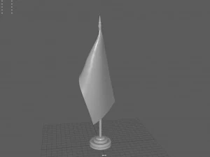 US Desk Flag 3D Model