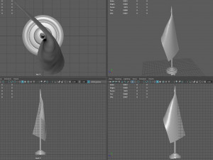 US Desk Flag Modelo 3D