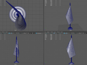 US Desk Flag Modelo 3D
