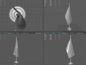 US Desk Flag Modelo 3D