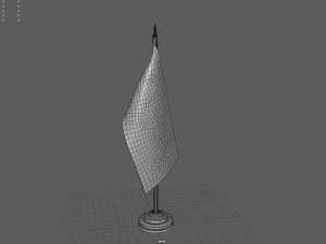 US Desk Flag 3D Model