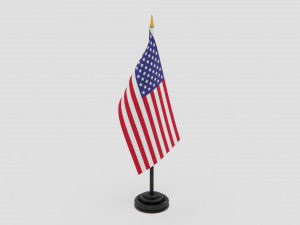 US Desk Flag Modelo 3D