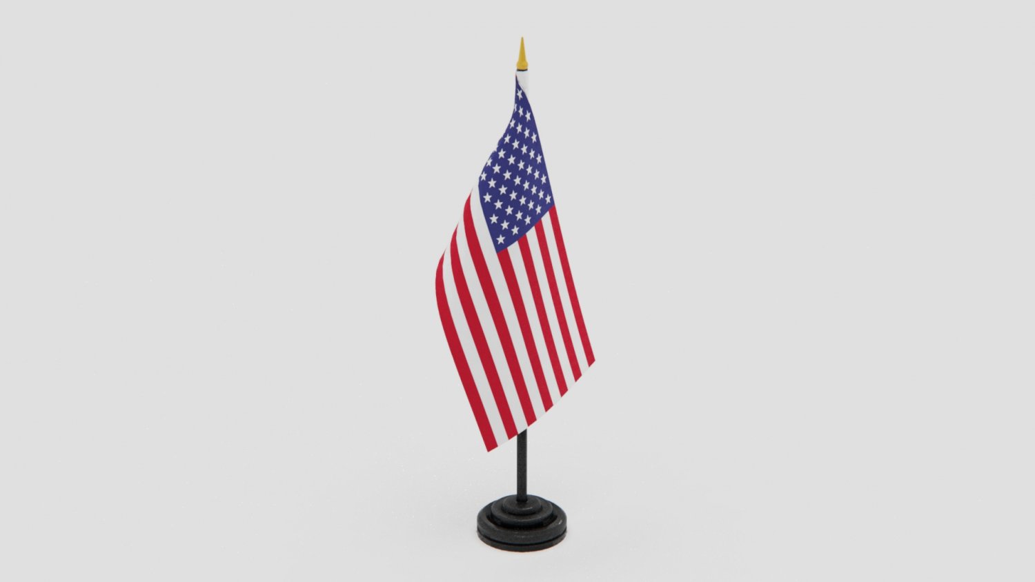 US Desk Flag 3D Модель in Украшение 3DExport