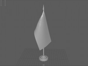 RUSSIA DESK FLAG 3D Model