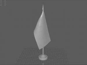 RUSSIA DESK FLAG 3D Model
