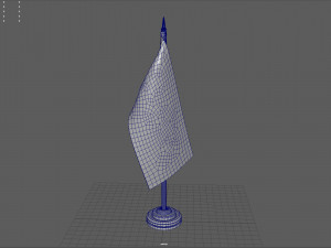 RUSSIA DESK FLAG 3D Model