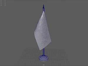 RUSSIA DESK FLAG 3D Model