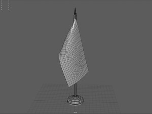 RUSSIA DESK FLAG 3D Model