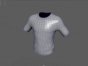 Maglietta basic mimetica 1 Modello 3D