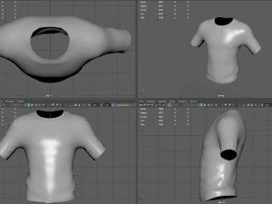 Maglietta basic mimetica 1 Modello 3D