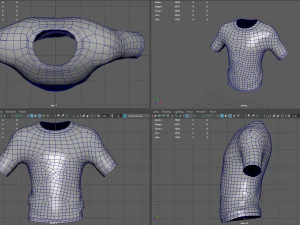 Maglietta basic mimetica 1 Modello 3D