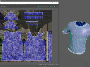 Maglietta basic mimetica 1 Modello 3D