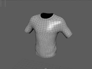 Maglietta basic mimetica 1 Modello 3D