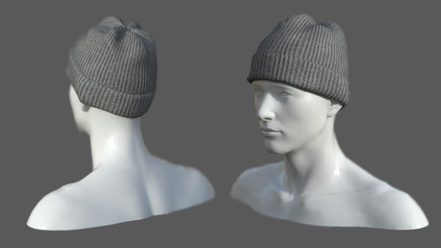 Winter hat 5 3D 模型 .c4d .max .obj .3ds .fbx .stl .blend 