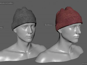 Winter hat 5 3D Model