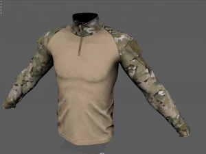 Camisa t&aacute;tica de combate de assalto militar Modelo 3D