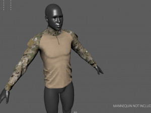 Tactical Military Assault Combat Shirt Modèle 3D