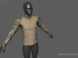 Camisa t&aacute;tica de combate de assalto militar Modelo 3D