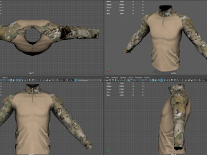 Tactical Military Assault Combat Shirt Modèle 3D