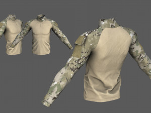 Tactical Military Assault Combat Shirt Modèle 3D