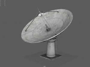 Large Satellite Antenna 3D-Modell