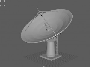 Large Satellite Antenna 3D-Modell