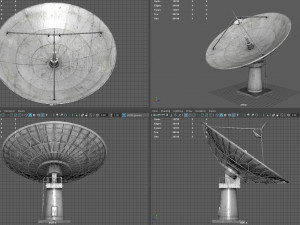 Large Satellite Antenna 3D-Modell