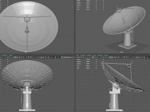 Large Satellite Antenna 3D-Modell