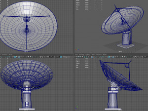 Large Satellite Antenna 3D-Modell