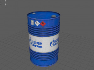 Oil Barrel 3D Model